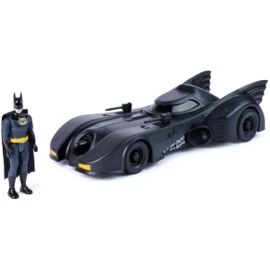 Spin Master DC Comics Batman ‘89 Batmobile & 4-Inch Batman Action Figure Set – Retro Movie Collector’s Edition Vehicle with Figure