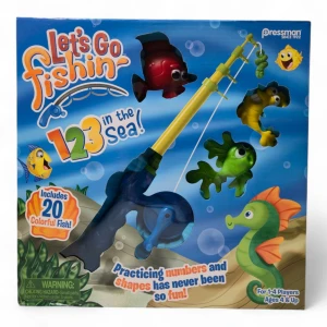 Pressman Let’s Go Fishin’ 123 in the Sea! – Colors & Shapes Game [DAMAGED BOX]