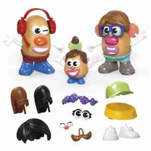 Potato Head Create Your Family Set with 44 Parts and Pieces, Mix & Match Faces & Accessories, Creative Toddler Toy for Ages 2+