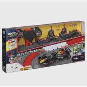 Maisto Tech Red Bull Racing F1 RC Track Racing Set (2 Cars), 1:41 Die-Cast Formula Remote Control Vehicles with Buildable Track & Turbo...