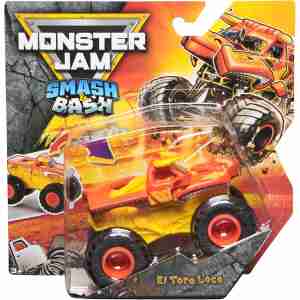 Monster Jam 2025 El Toro Loco Smash & Bash Series 01, 1:64 Scale Repairable Monster Truck, Crash and Reset Action Toy for Kids Ages 3+