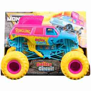 Monster Jam, Official Ringling Bailey Circuit Monster Truck, Collector Series 25 Die-Cast Vehicle, 1:24 Scale, Kids Toys for Kids 3+